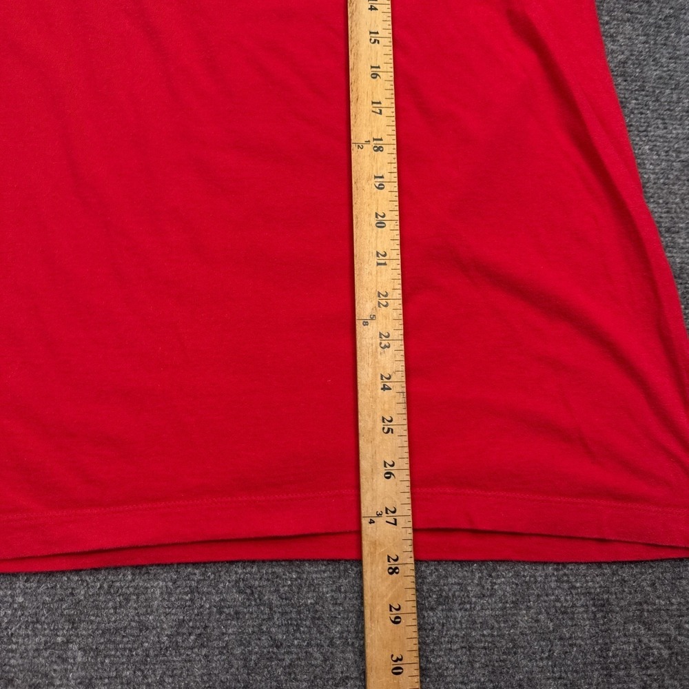 Nike Air Tee Shirt Mens Size XL Red Center Check Logo Gaphic Tee Crew Neck - Picture 8 of 11